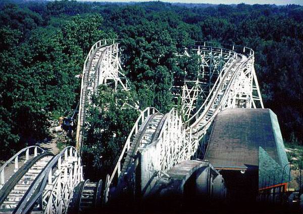 Edgewater Park - Coaster Back Turn From Leo Pike